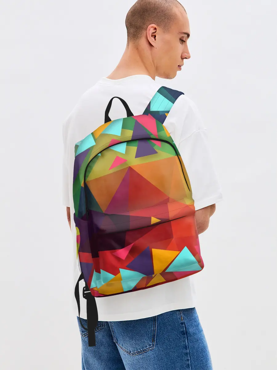 Рюкзак джинсовый / Геометрическая Абстракция
