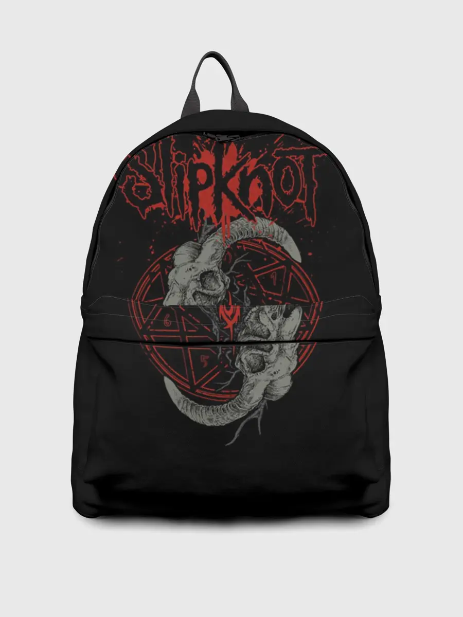 Рюкзак джинсовый / Slipknot Черепа