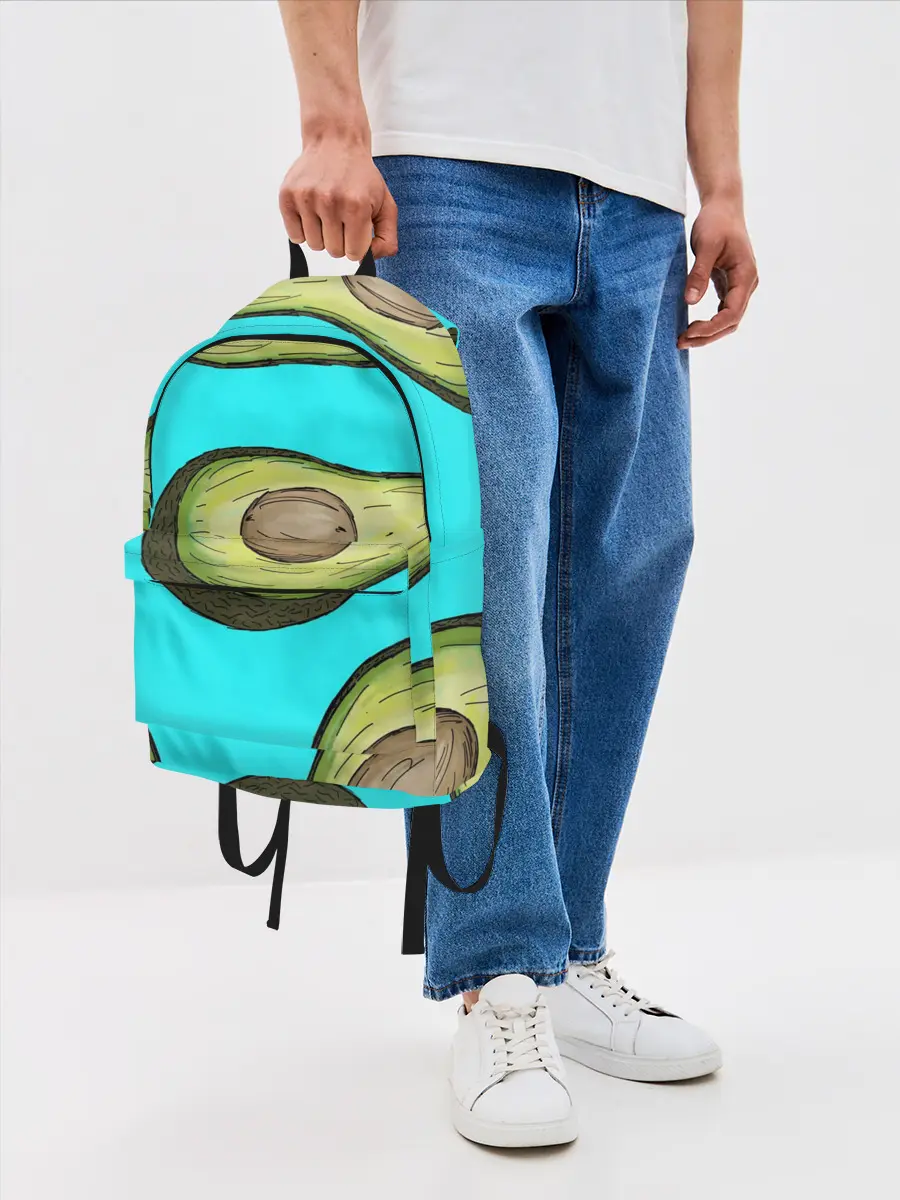 Рюкзак джинсовый / Авакадо