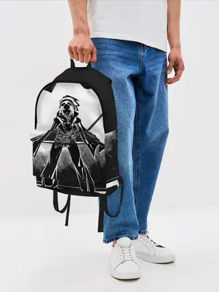 Рюкзак джинсовый / Шаман Кинг