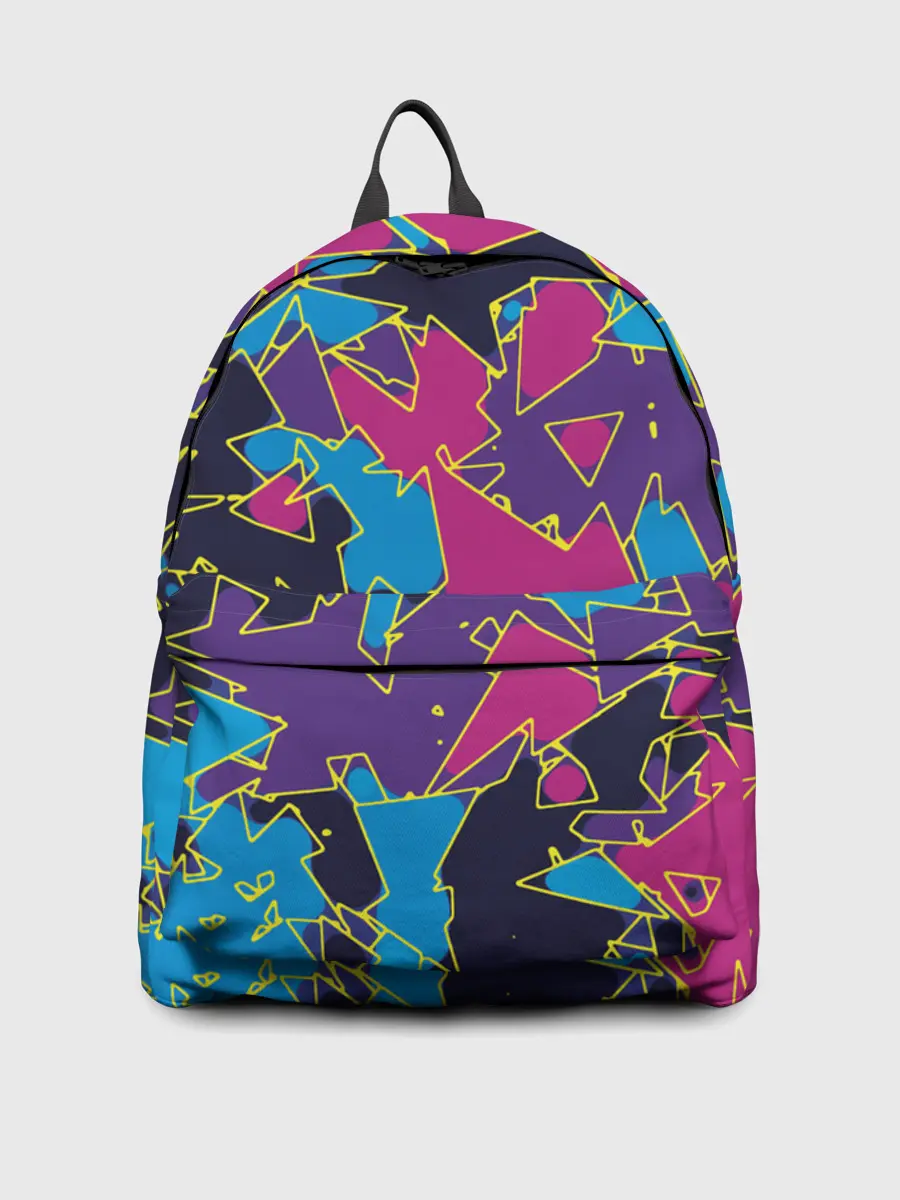 Рюкзак джинсовый / Геометрическая абстракция