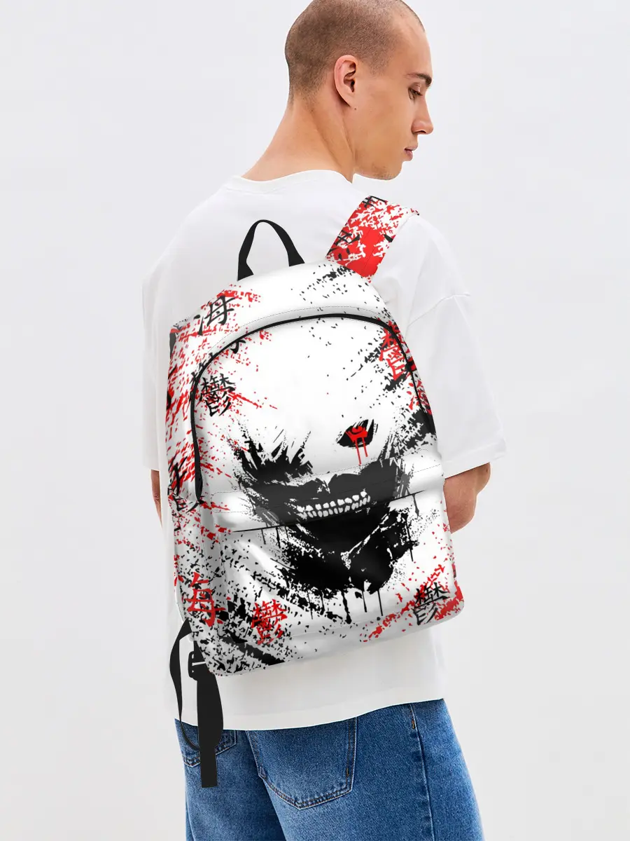 Рюкзак джинсовый / Силует Токийского Гуля