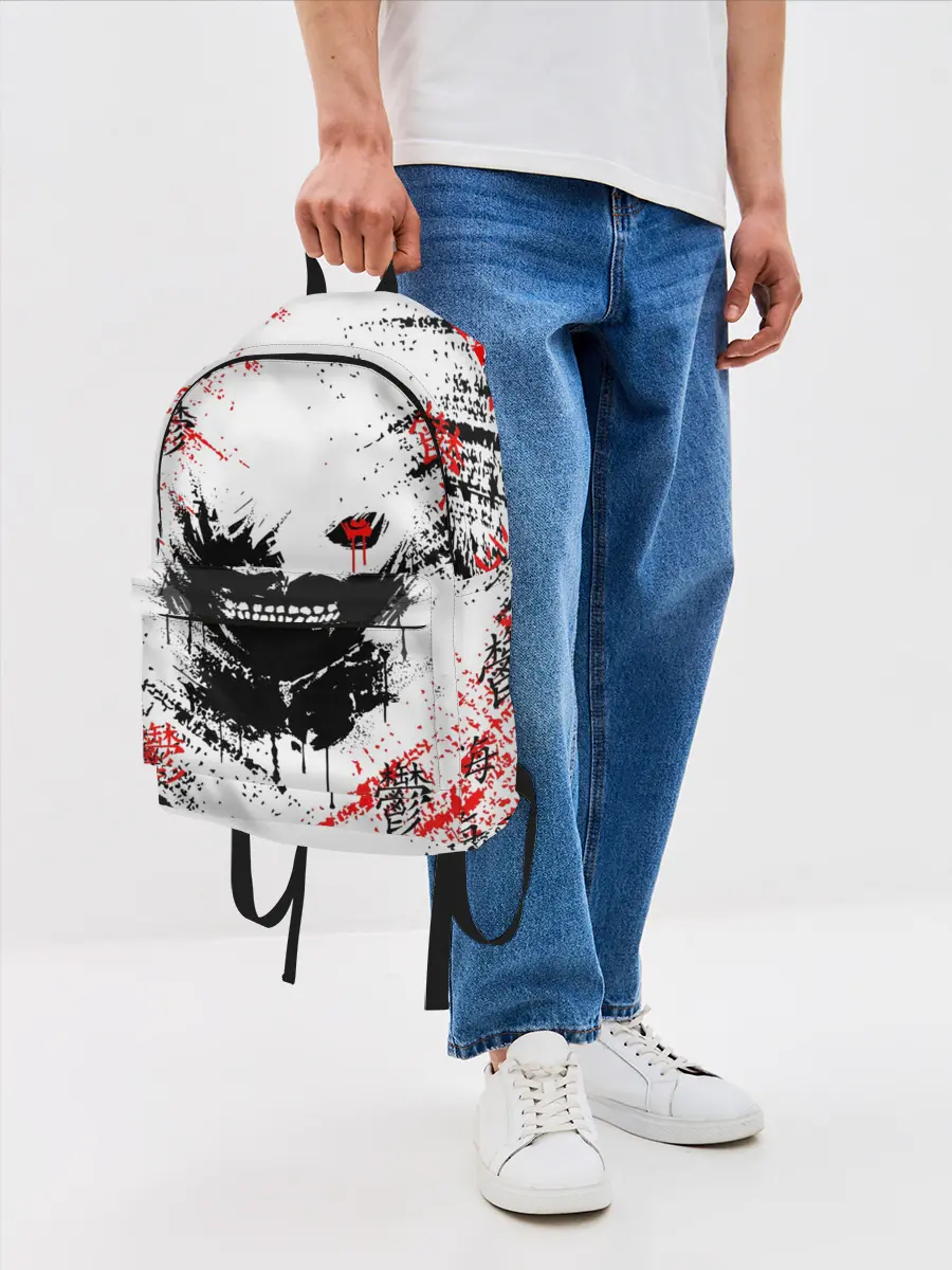 Рюкзак джинсовый / Силует Токийского Гуля