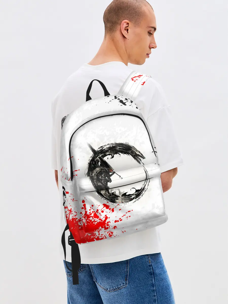 Рюкзак джинсовый / Берсерк в круге