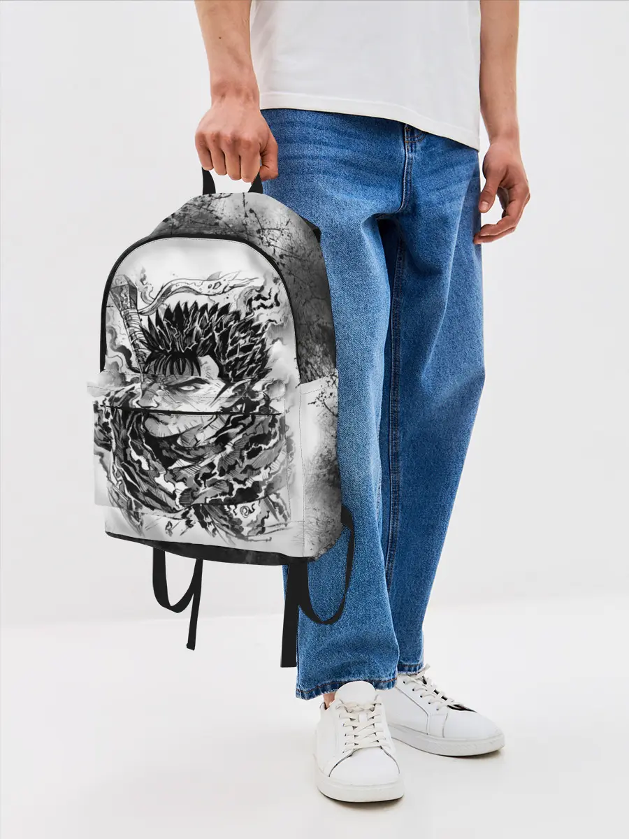 Рюкзак джинсовый / Гатс акварель