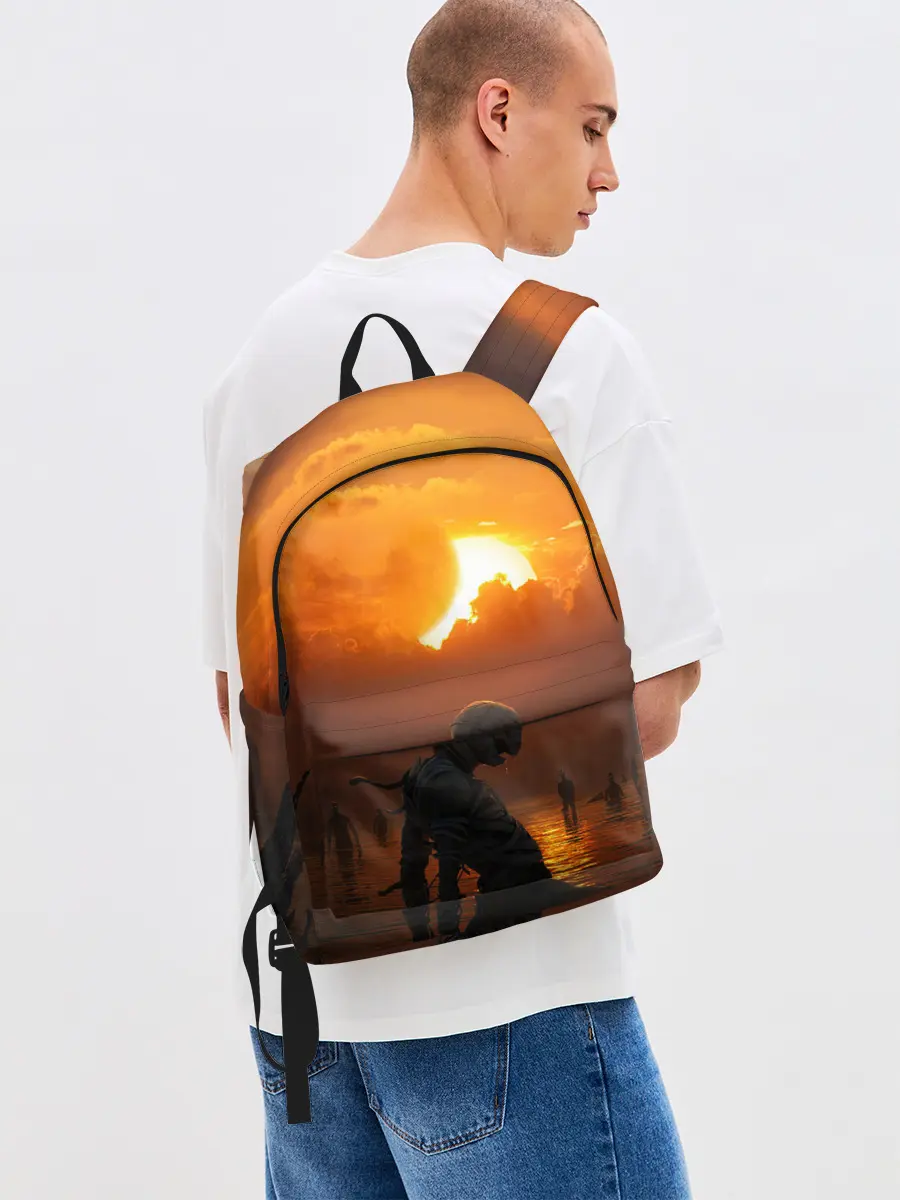 Рюкзак джинсовый / Берсерк закат