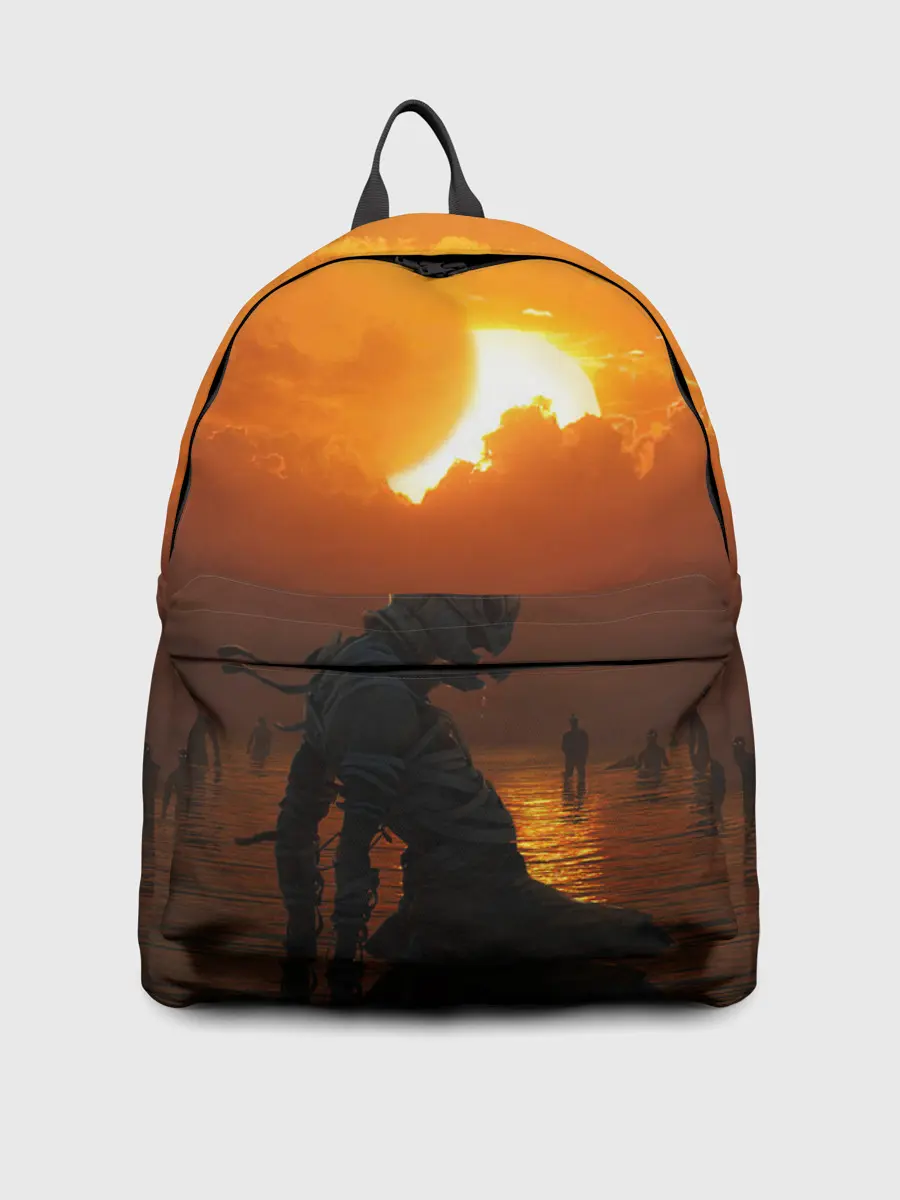 Рюкзак джинсовый / Берсерк закат