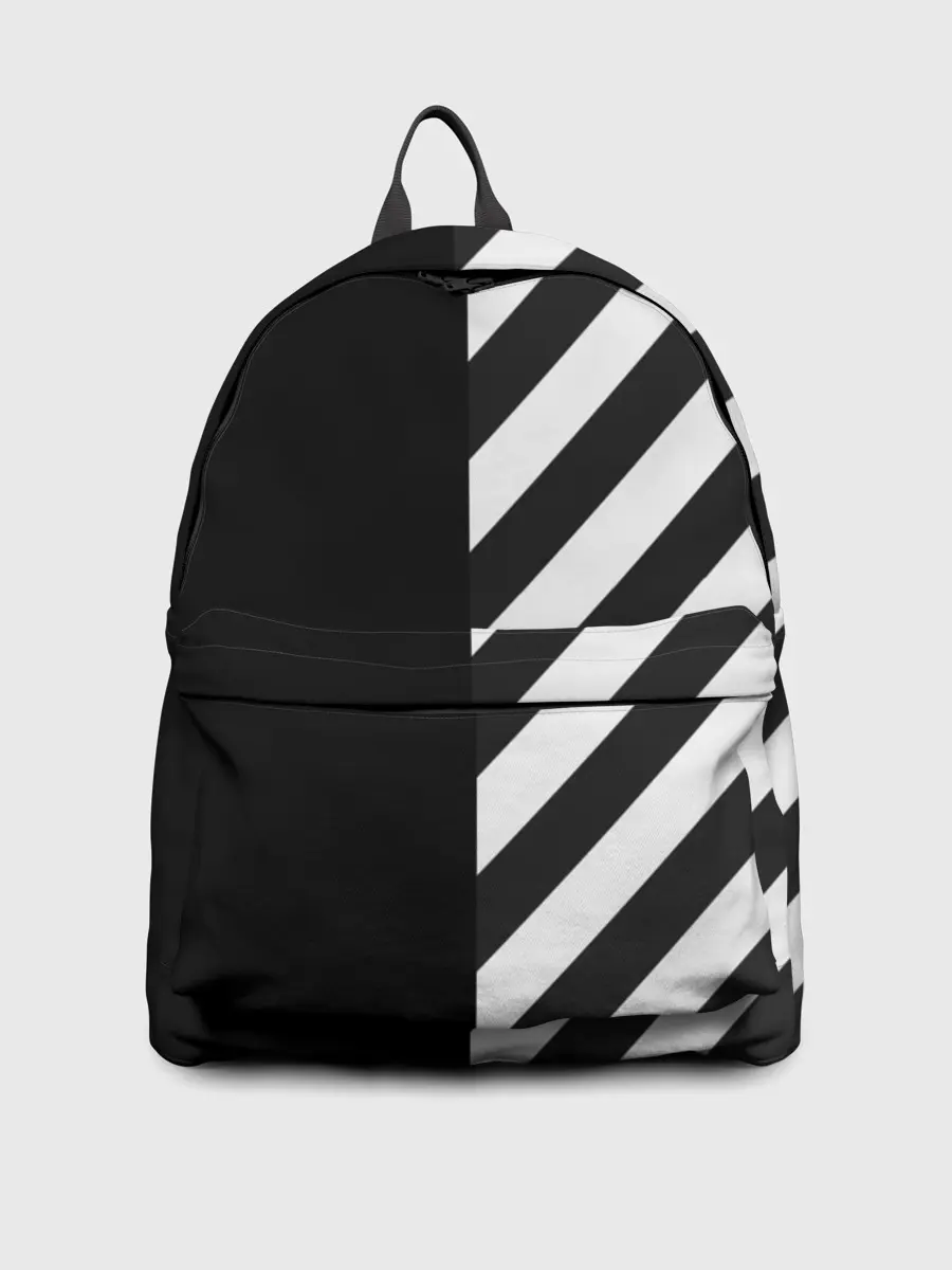 Рюкзак джинсовый / Черно-Белые Полосы