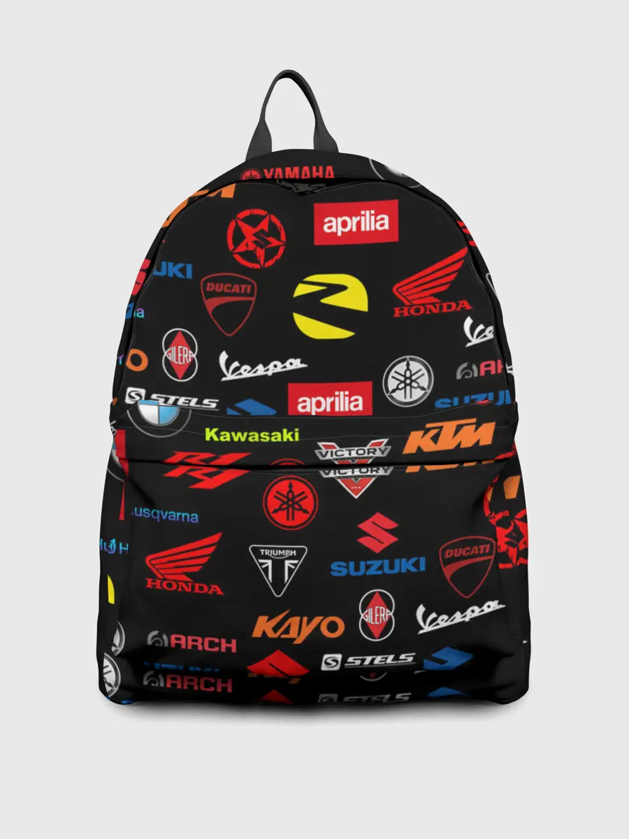 Рюкзак джинсовый / Motorcycle pattern | Мото паттерн