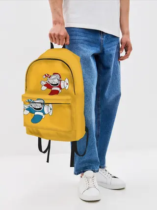 Рюкзак джинсовый / CUPHEAD
