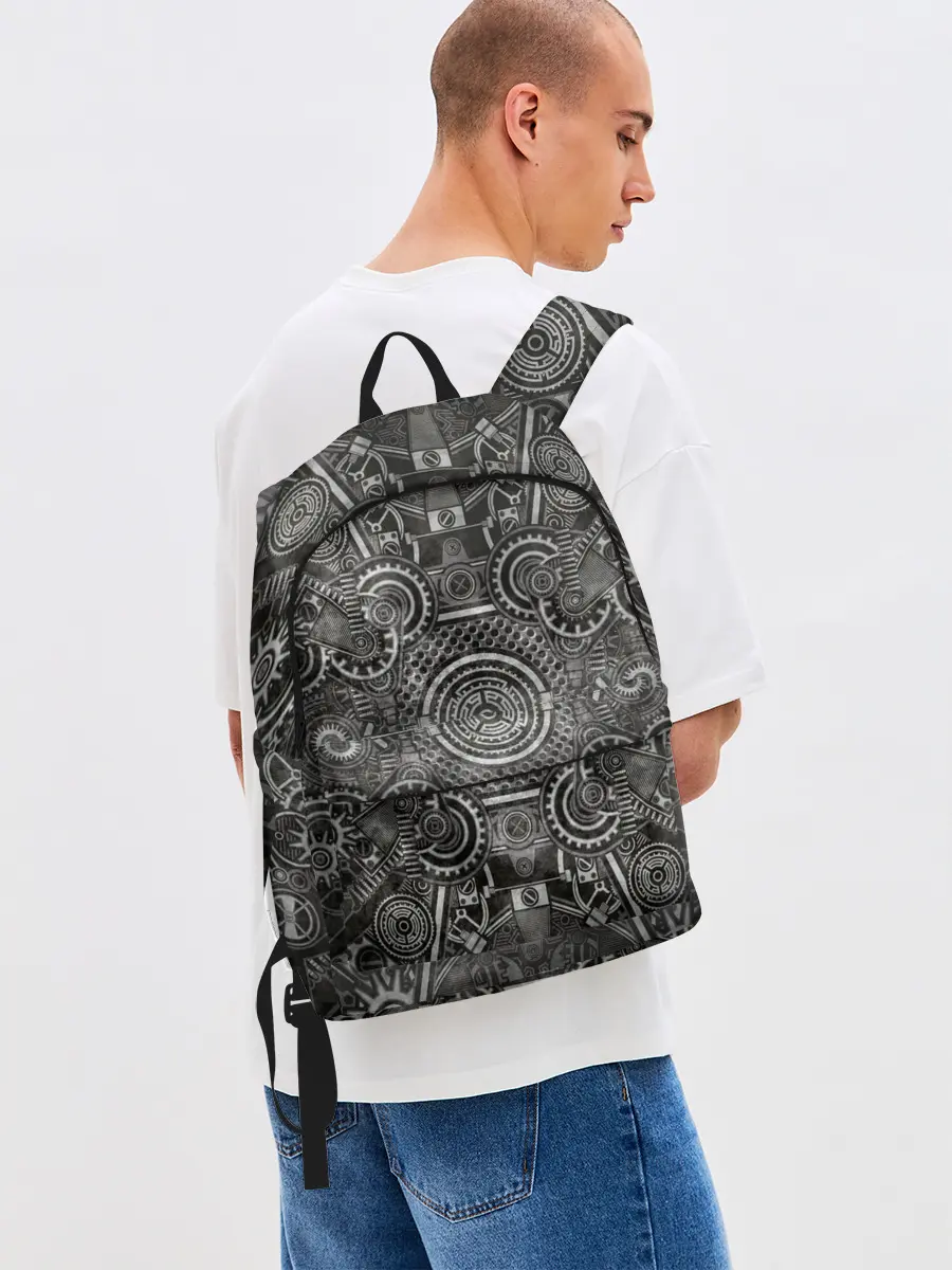 Рюкзак джинсовый / Стимпанк Механизм