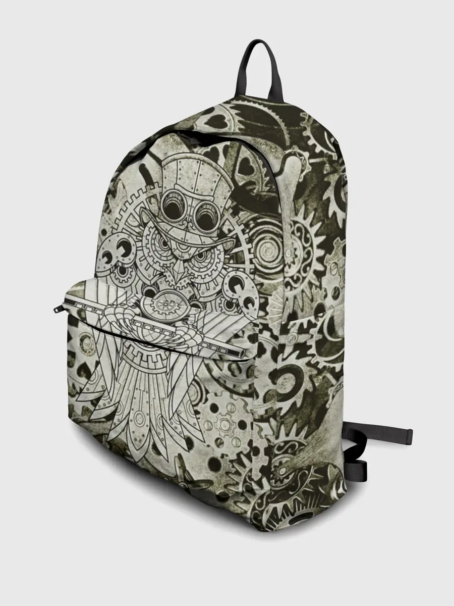 Рюкзак джинсовый / Стимпанк Сова