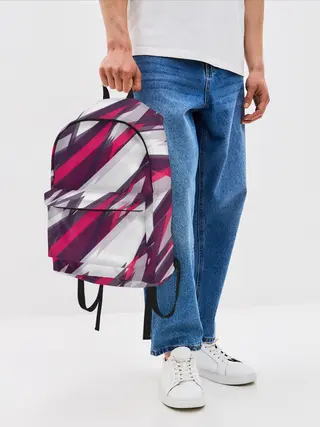 Рюкзак джинсовый / Абстракция ,,Пламя