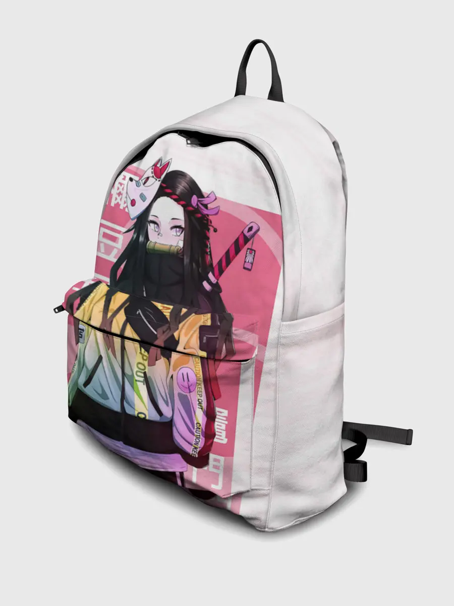 Рюкзак джинсовый / Kimetsu no yaiba розовое