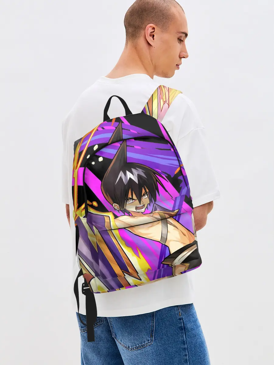 Рюкзак джинсовый / Шаман Кинг