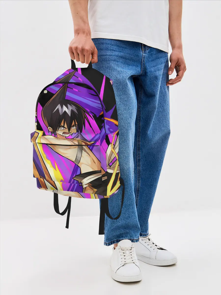 Рюкзак джинсовый / Шаман Кинг