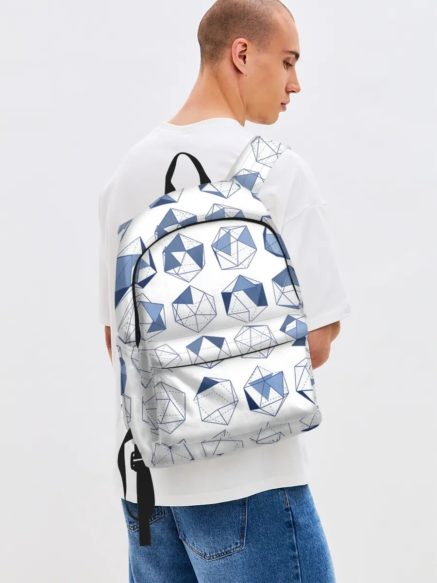 Рюкзак джинсовый / Геометрические фигуры