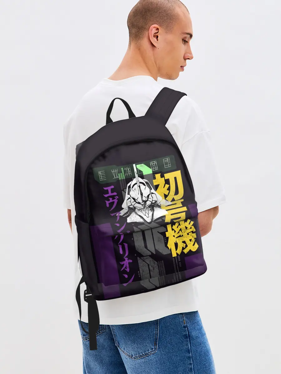 Рюкзак джинсовый / Evangelion EVA 01