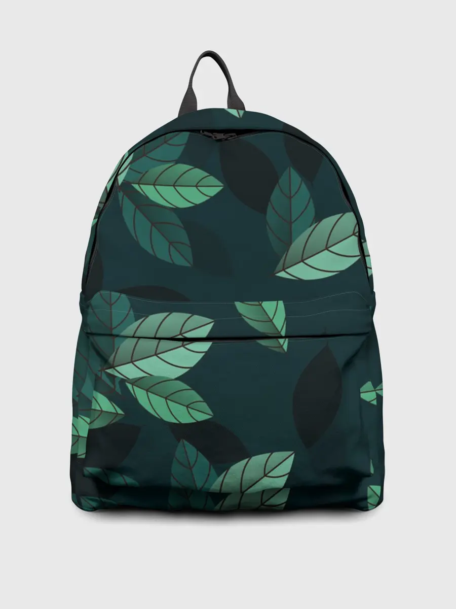 Рюкзак джинсовый / Текстура Листья