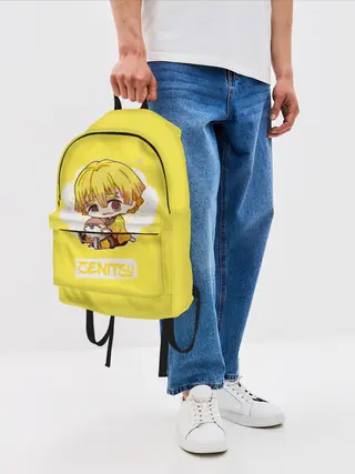 Рюкзак джинсовый / Zenitsu Agatsuma Kimetsu no Yaiba
