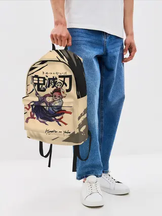 Рюкзак джинсовый / Kimetsu no Yaiba