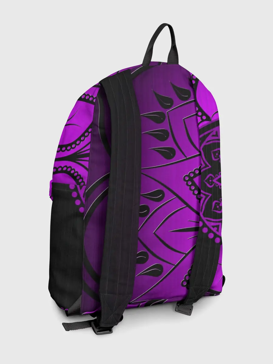 Рюкзак джинсовый / Сирень 3D