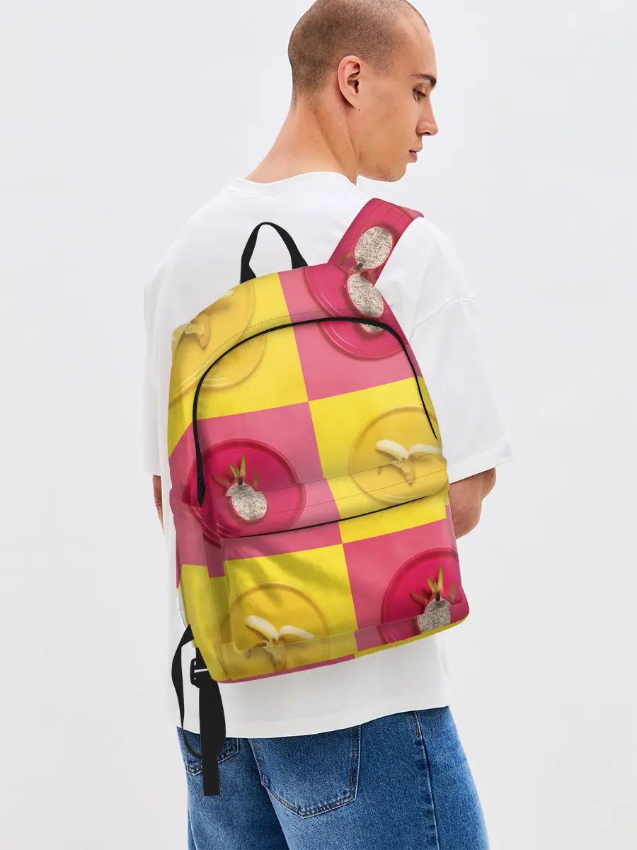 Рюкзак джинсовый / фрукты шахматы