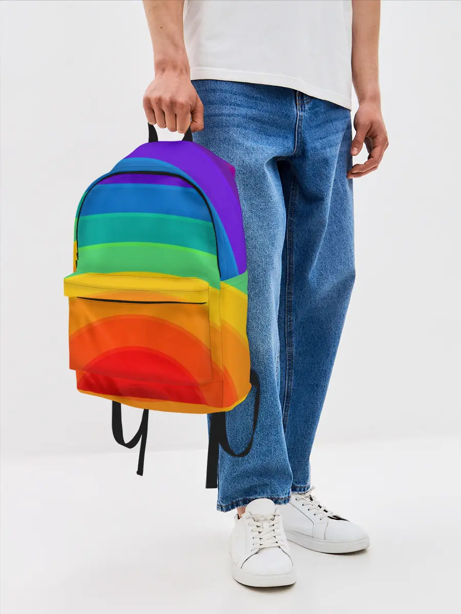 Рюкзак джинсовый / Круговая радуга