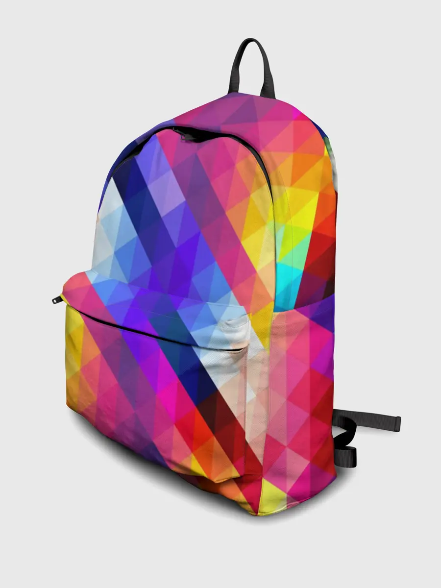 Рюкзак джинсовый / Пиксельная радуга