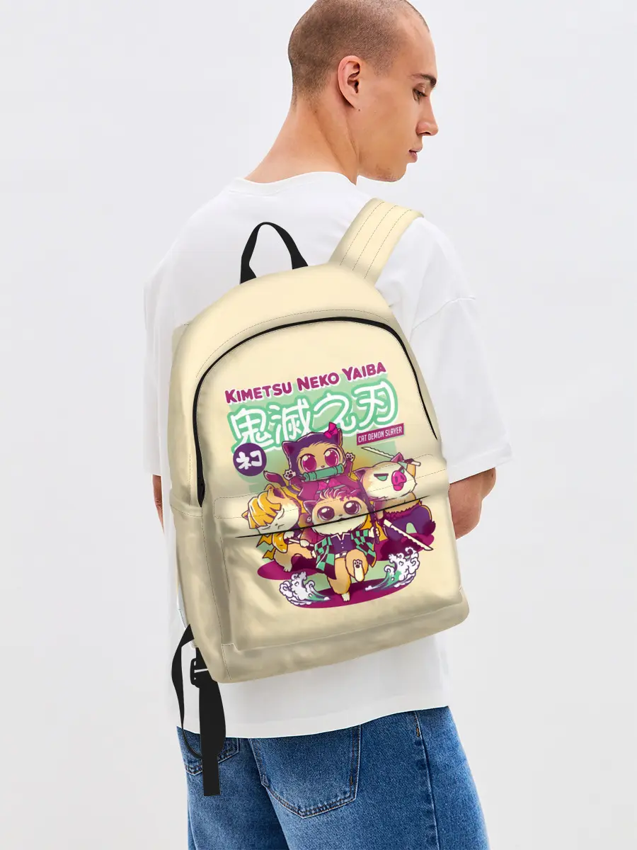 Рюкзак джинсовый / Kimetsu Neko Yaiba