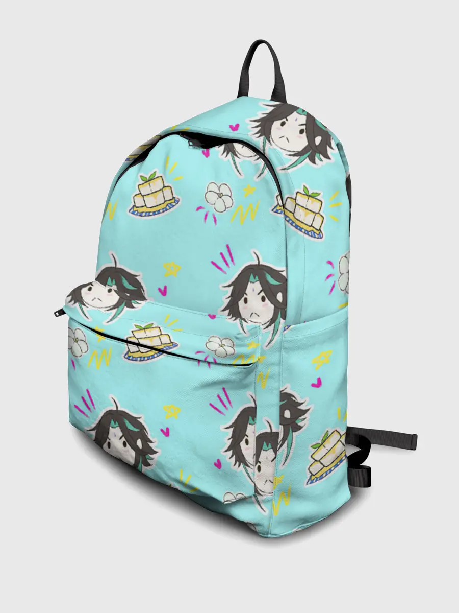 Рюкзак джинсовый / Сяо и тофу