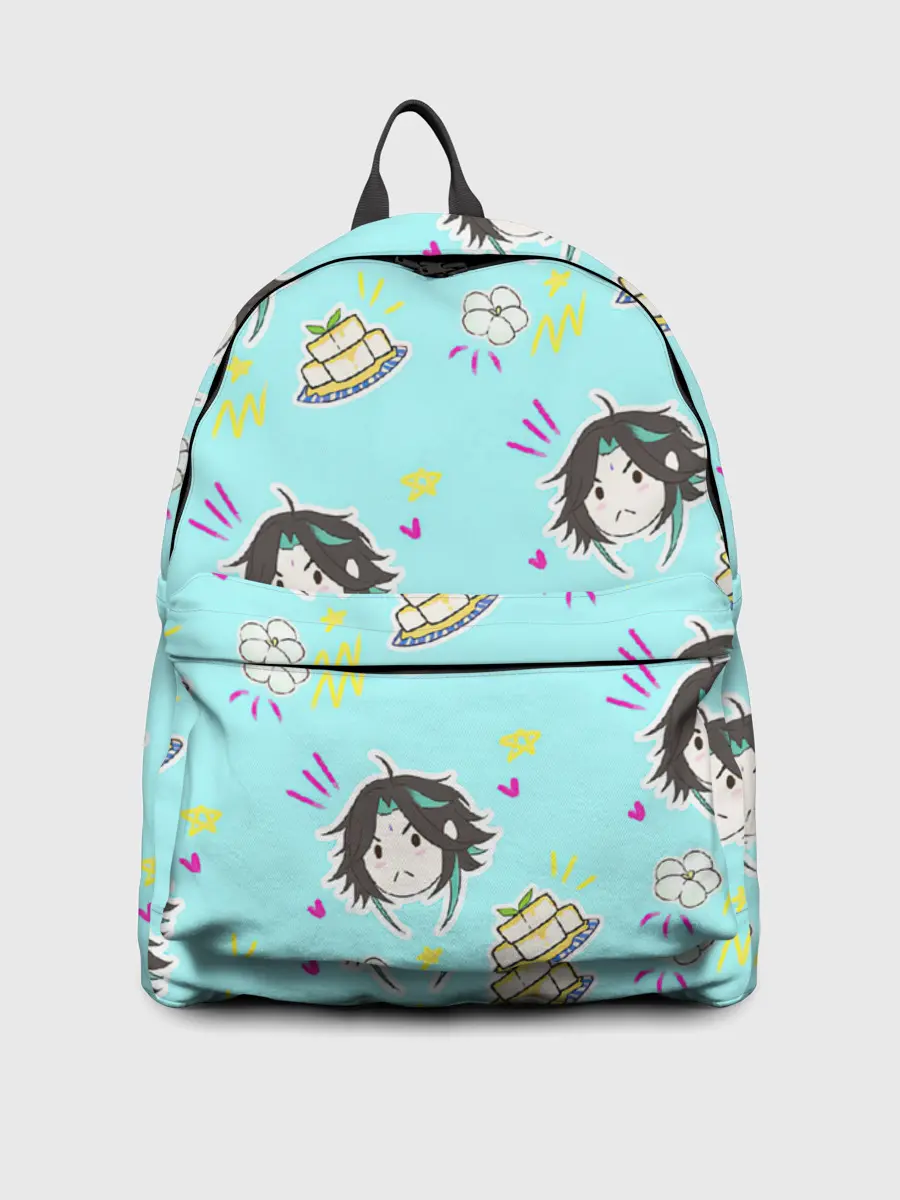 Рюкзак джинсовый / Сяо и тофу