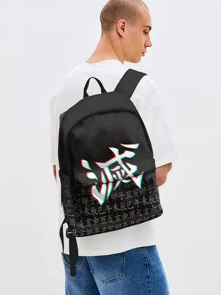 Рюкзак джинсовый / КЛИНОК, РАССЕКАЮЩИЙ ДЕМОНОВ