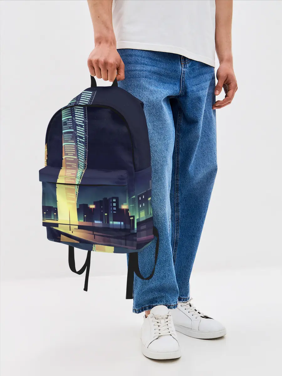 Рюкзак джинсовый / Ночной Город