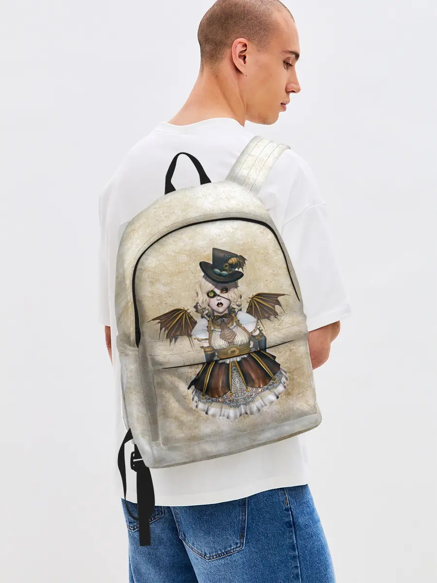 Рюкзак джинсовый / Стимпанк Девушка