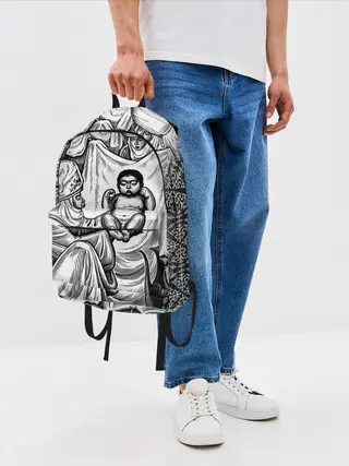 Рюкзак джинсовый / Манас Баатыр