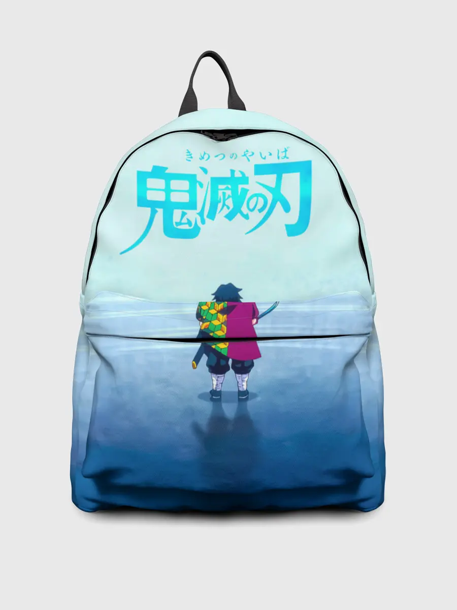 Рюкзак джинсовый / Гию Томиока Kimetsu no Yaiba