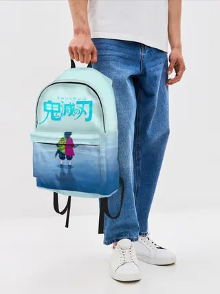 Рюкзак джинсовый / Гию Томиока Kimetsu no Yaiba