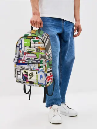Рюкзак джинсовый / АЛФАВИТ