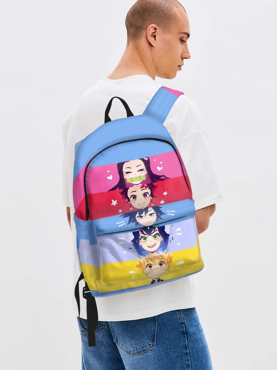 Рюкзак джинсовый / ПЕРСОНАЖИ Kimetsu no Yaiba