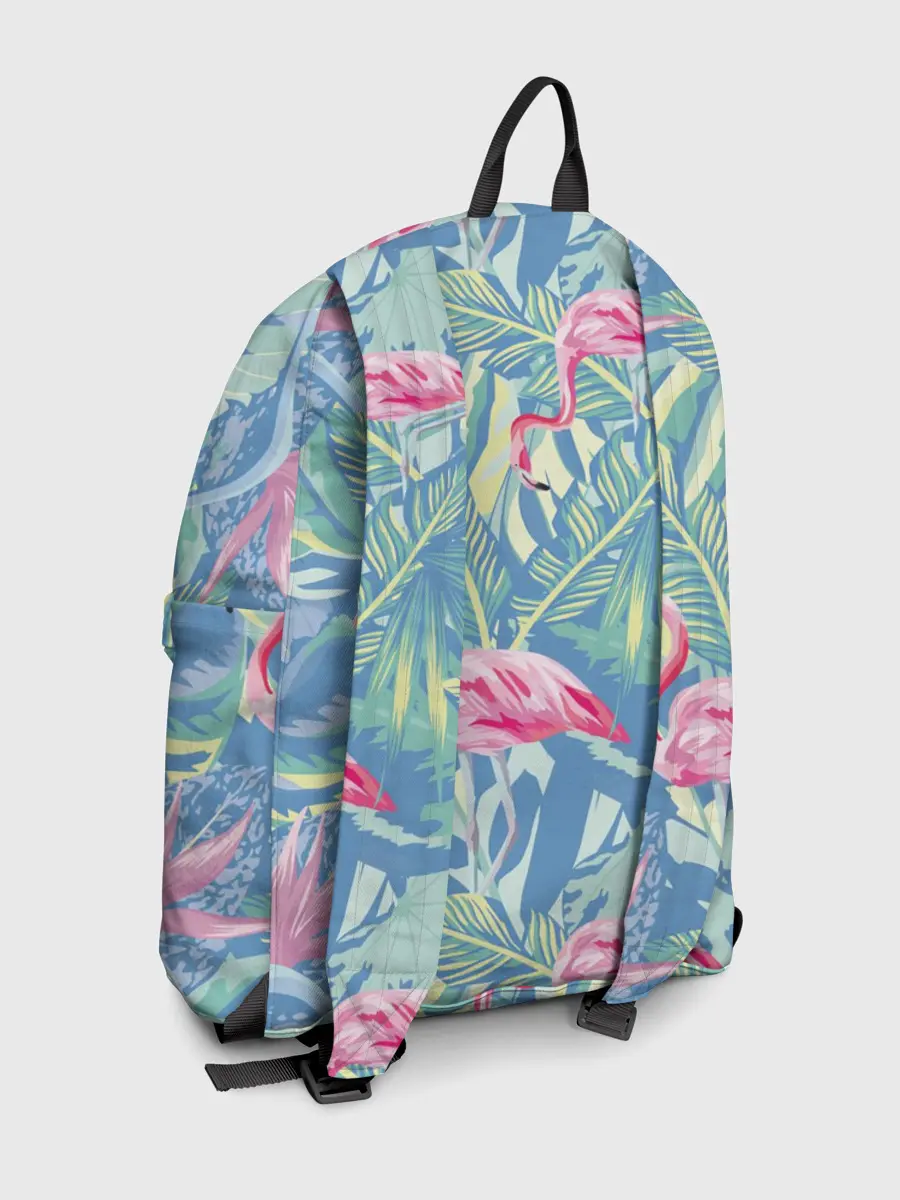 Рюкзак джинсовый / фламинго