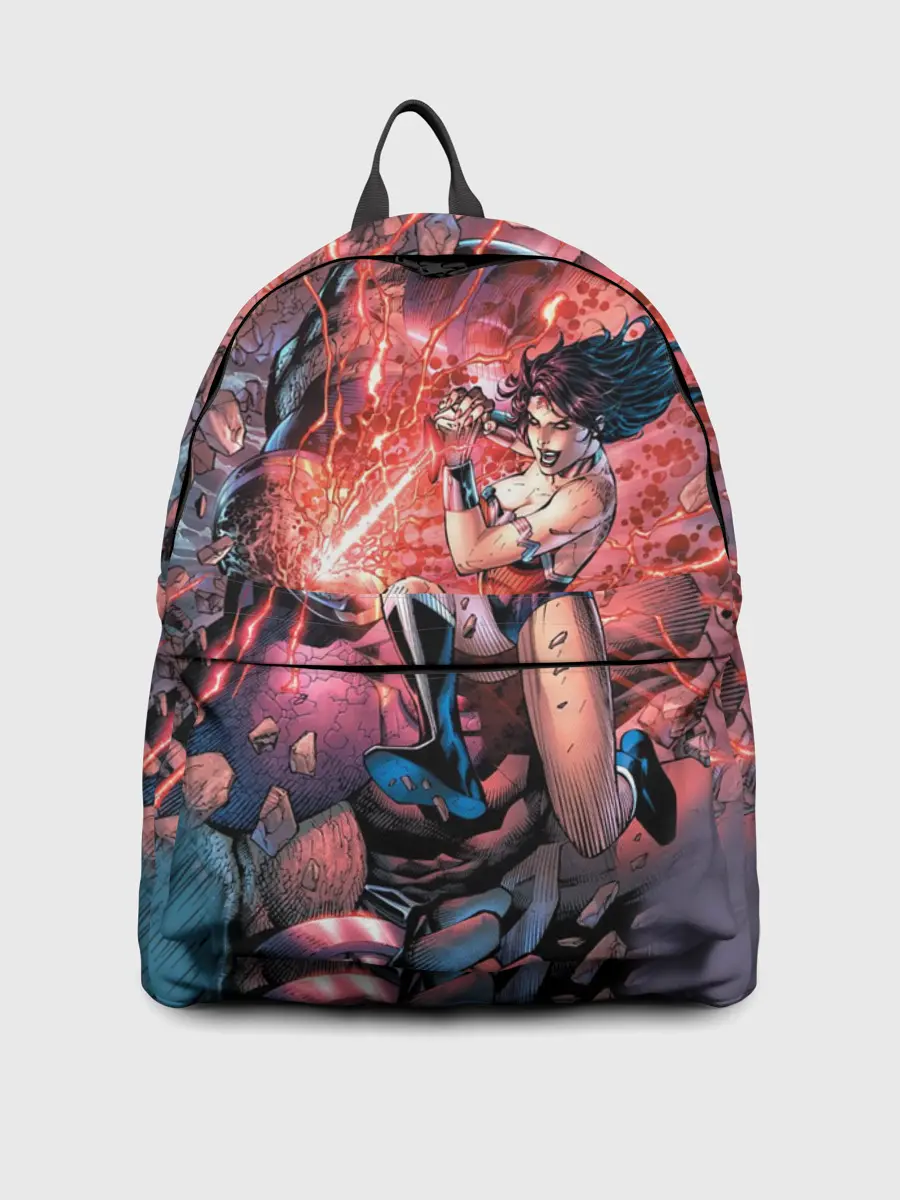 Рюкзак джинсовый / Чудо-женщина VS Дарксайд