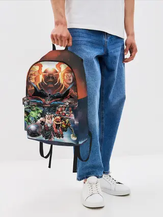 Рюкзак джинсовый / Darkseid VS Justice League