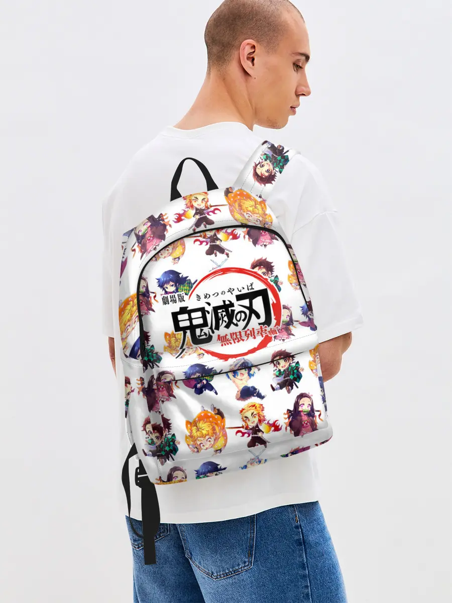 Рюкзак джинсовый / Персонажи Kimetsu no Yaiba