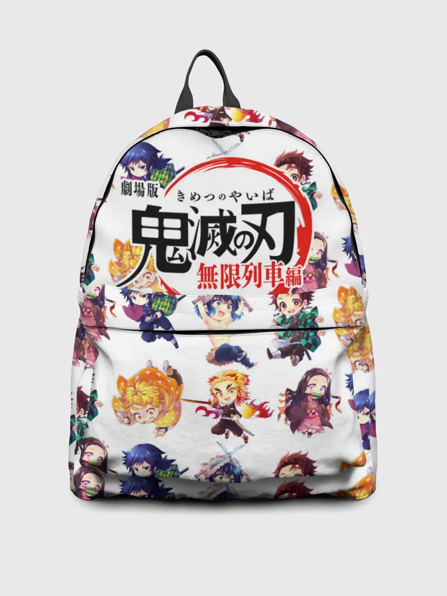 Рюкзак джинсовый / Персонажи Kimetsu no Yaiba