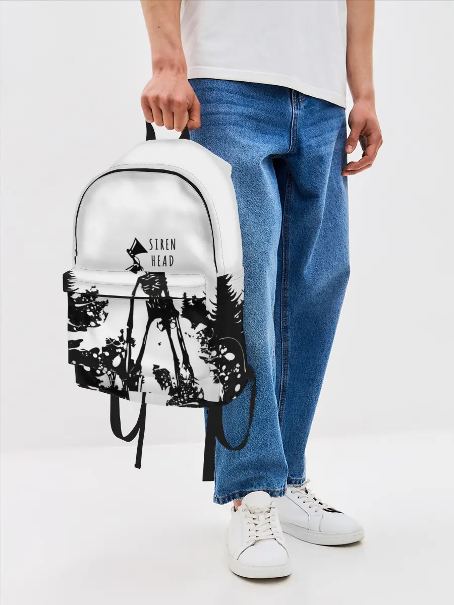 Рюкзак джинсовый / Лес сиреноголового