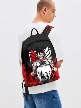 Рюкзак джинсовый / ЭРЕН ЙЕГЕР / EREN YEAGER