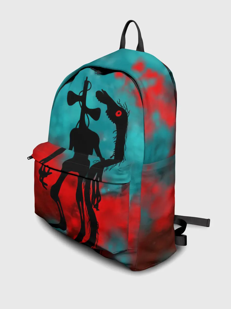 Рюкзак джинсовый / Сиреноголовый и Лошадь монстры