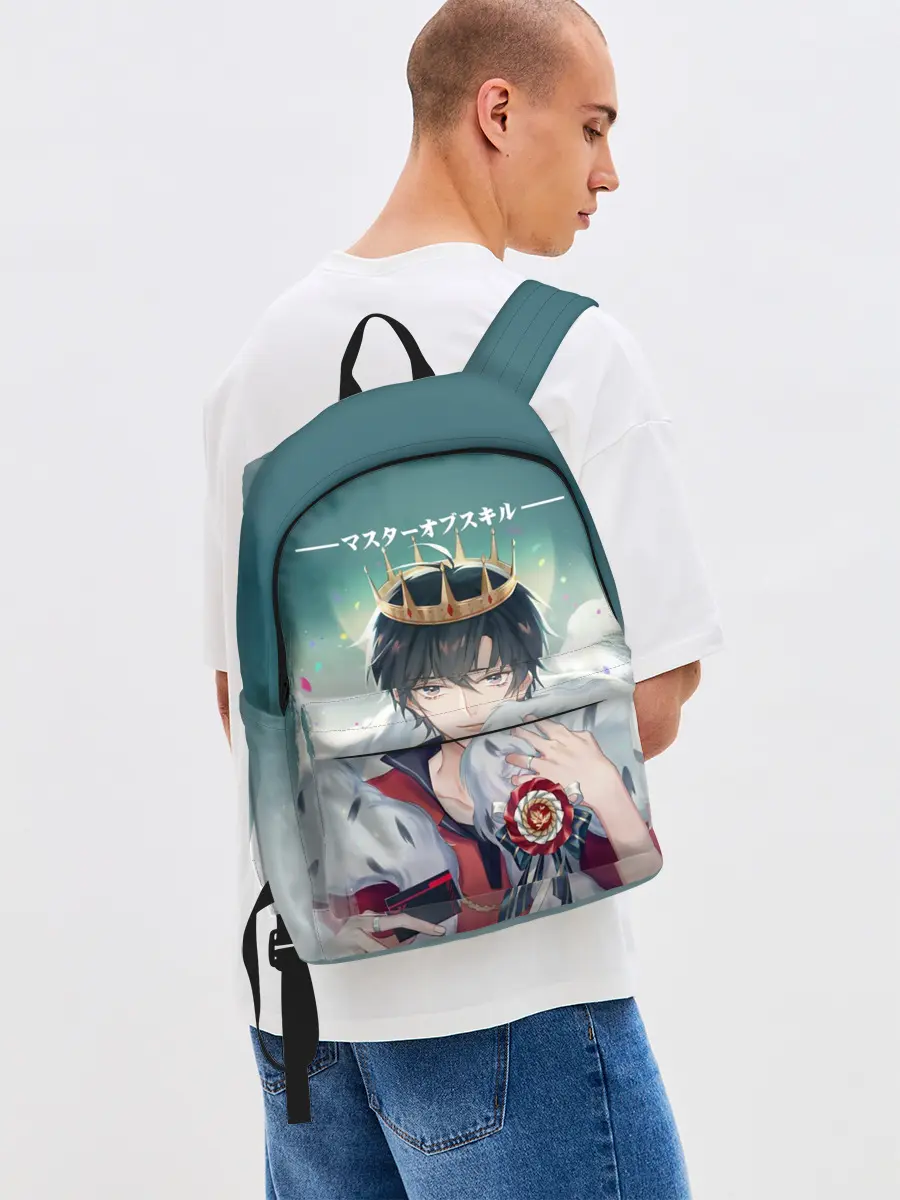 Рюкзак джинсовый / Аватар короля The King