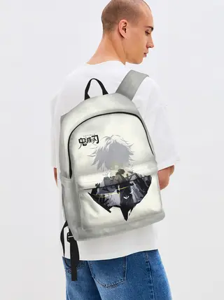 Рюкзак джинсовый / Giyuu Tomiyoka Kimetsu no Yaib